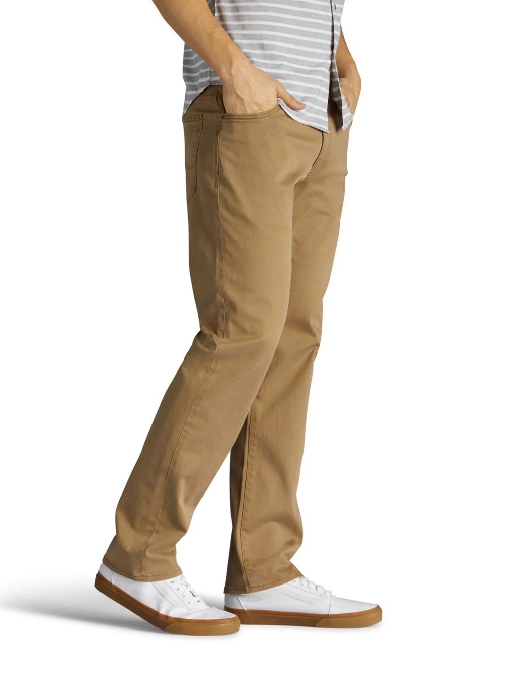 Hawker Rye men’s size 34 khaki pants‎ flat front straight leg